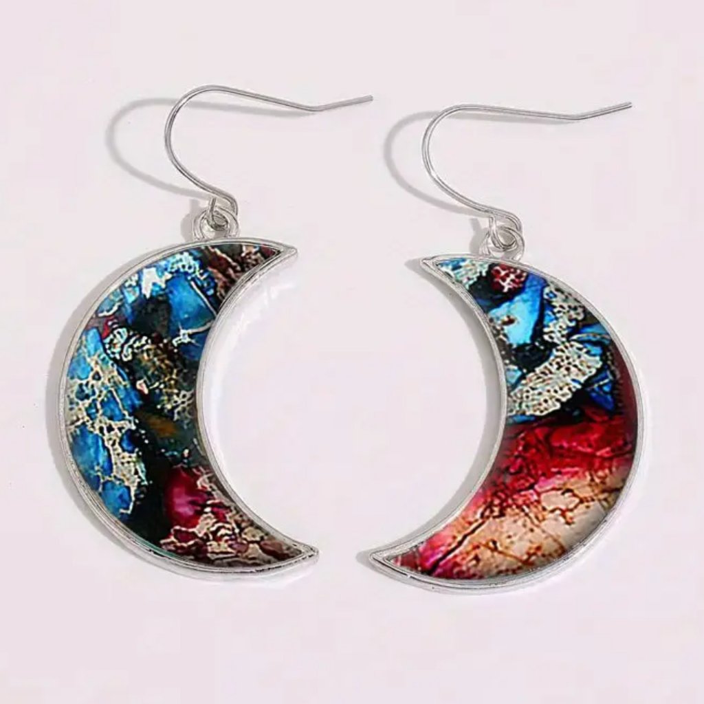 Boho Moon Crescent Earrings